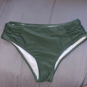 green swimsuit bottoms